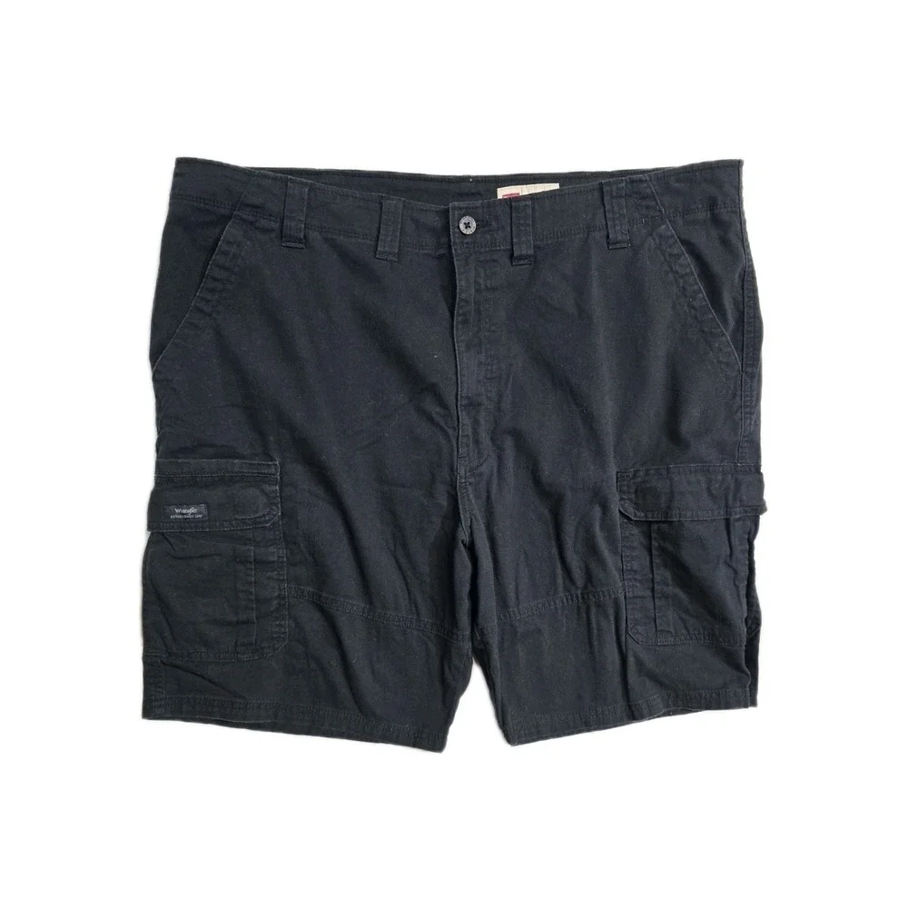 Wrangler Cargo Shorts Black Men's  Relaxed Fit  44 10‎ Inseam